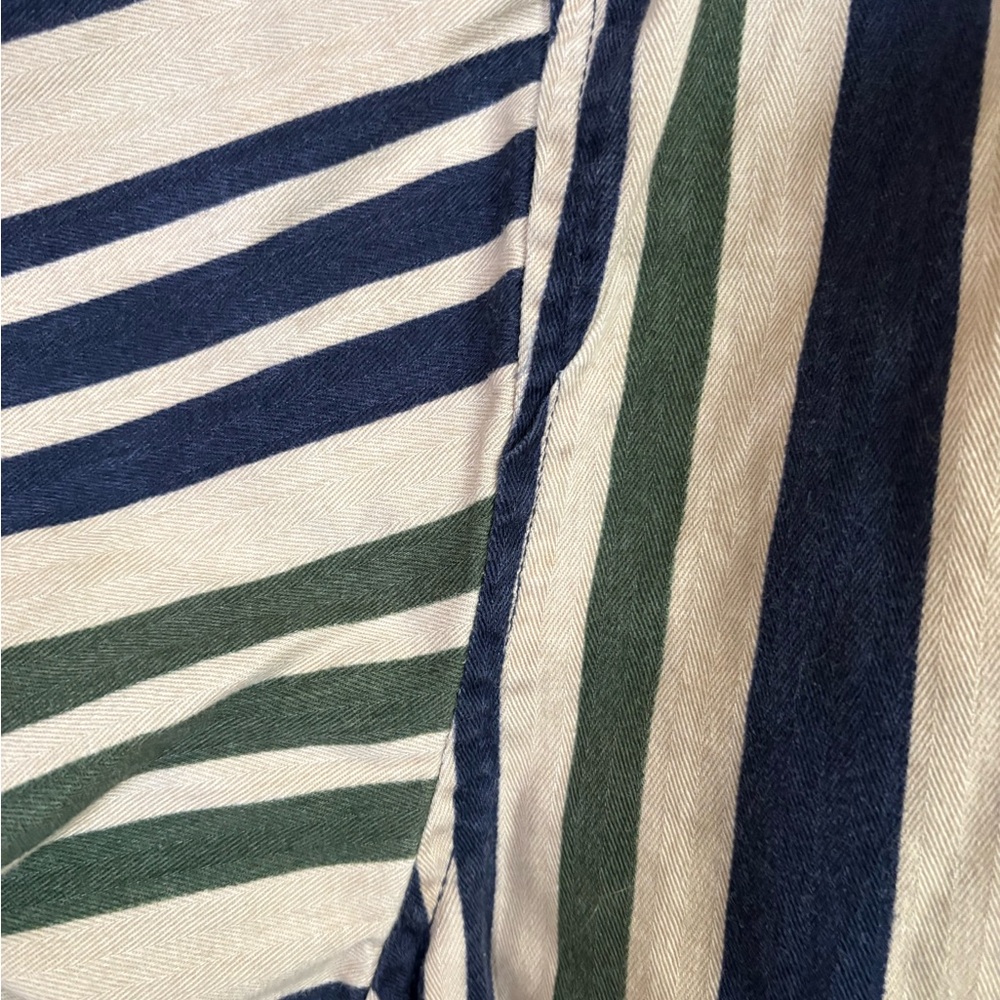 Coliseum vintage Brush-popper Men's size XL Striped Shirt - Blue and Green - Picture 7 of 8